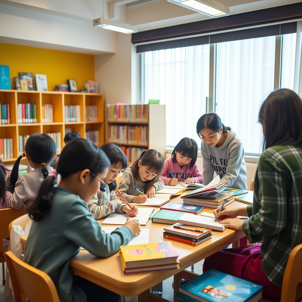 子供たちが学ぶ姿